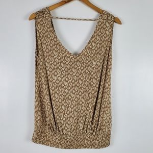 Guess by Marciano | brown and white top